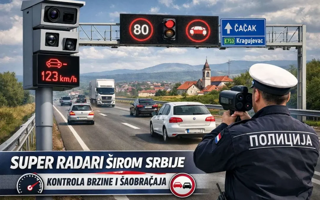 „Super radari „širom Srbije:Automacko merenje brzine i drugih prekršaja