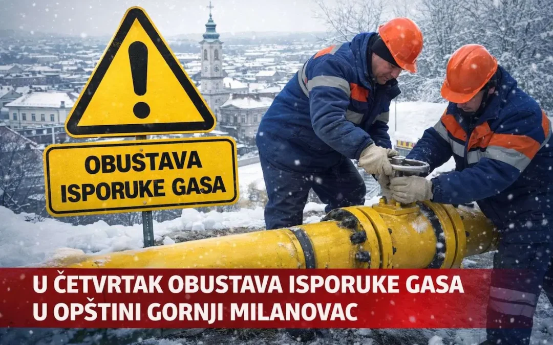U četvrtak obustava gasa u opštini Gornji Milanovac