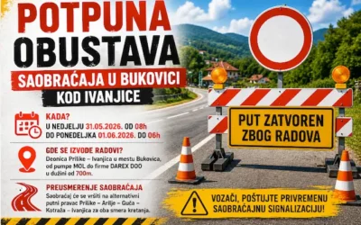 VAŽNO ZA VOZAČE U ZAPADNOJ SRBIJI: Potpuna obustava saobraćaja na deonici Prilike – Ivanjica 31. maja i 1. juna
