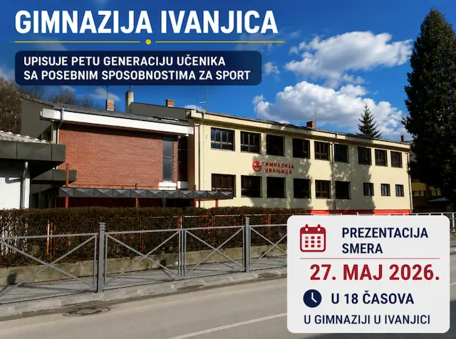 Šansa za mlade sportiste: Ivanjička gimnazija upisuje novu klasu na sportskom smeru
