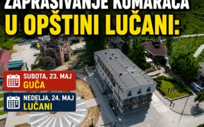 Opština Lučani organizuje zaprašivanje komaraca: Apel hroničnim bolesnicima i pčelarima