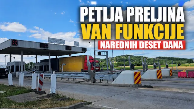 Zatvara se petlja Preljina na 10 dana, evo kako se obilazi auto-put