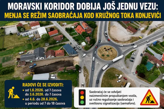 Radovi kod Čačka: Menja se režim saobraćaja zbog spajanja sa Moravskim koridorom
