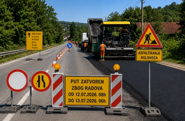 Važno obaveštenje za vozače: Potpuna obustava saobraćaja na putu Požega – Ivanjica u mestu Senjak