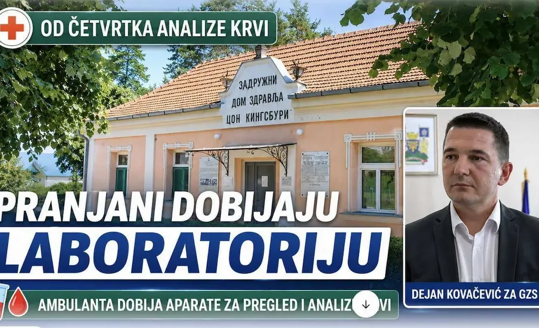 OLAKŠANJE ZA MEŠTANE PRANJANA: Osnovne analize krvi od četvrtka u lokalnoj ambulanti
