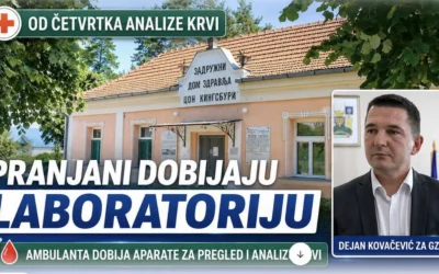 OLAKŠANJE ZA MEŠTANE PRANJANA: Osnovne analize krvi od četvrtka u lokalnoj ambulanti