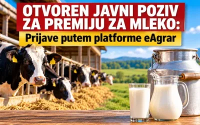 Otvoren javni poziv za premiju za mleko za treći kvartal: Rok za prijavu 19. novembar